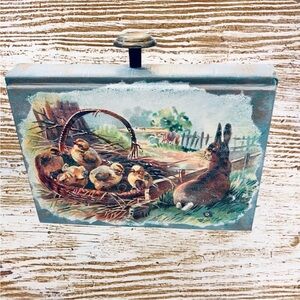 Hand Crafted Pastoral Animal Scene Box